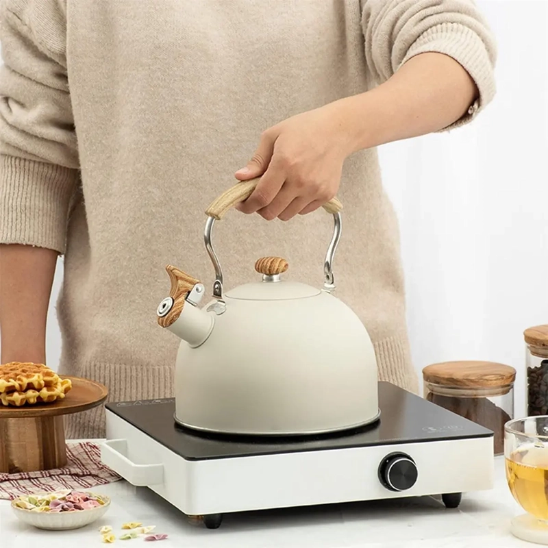 TETERA ACERO INOXIDABLE VINTAGE  VITTA 2.5L BEIGE - 3