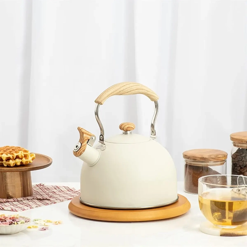 TETERA ACERO INOXIDABLE VINTAGE  VITTA 2.5L BEIGE - 4