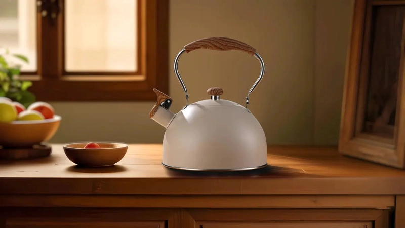 TETERA ACERO INOXIDABLE VINTAGE  VITTA 2.5L BEIGE - 6