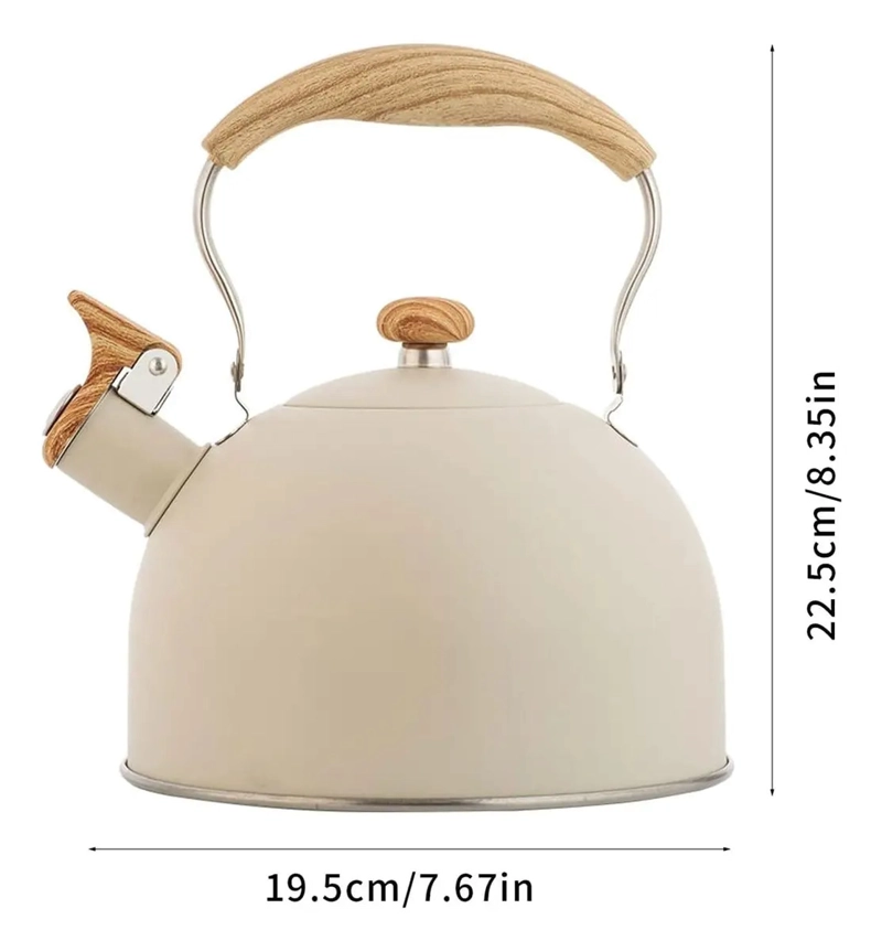 TETERA ACERO INOXIDABLE VINTAGE  VITTA 2.5L BEIGE - 7
