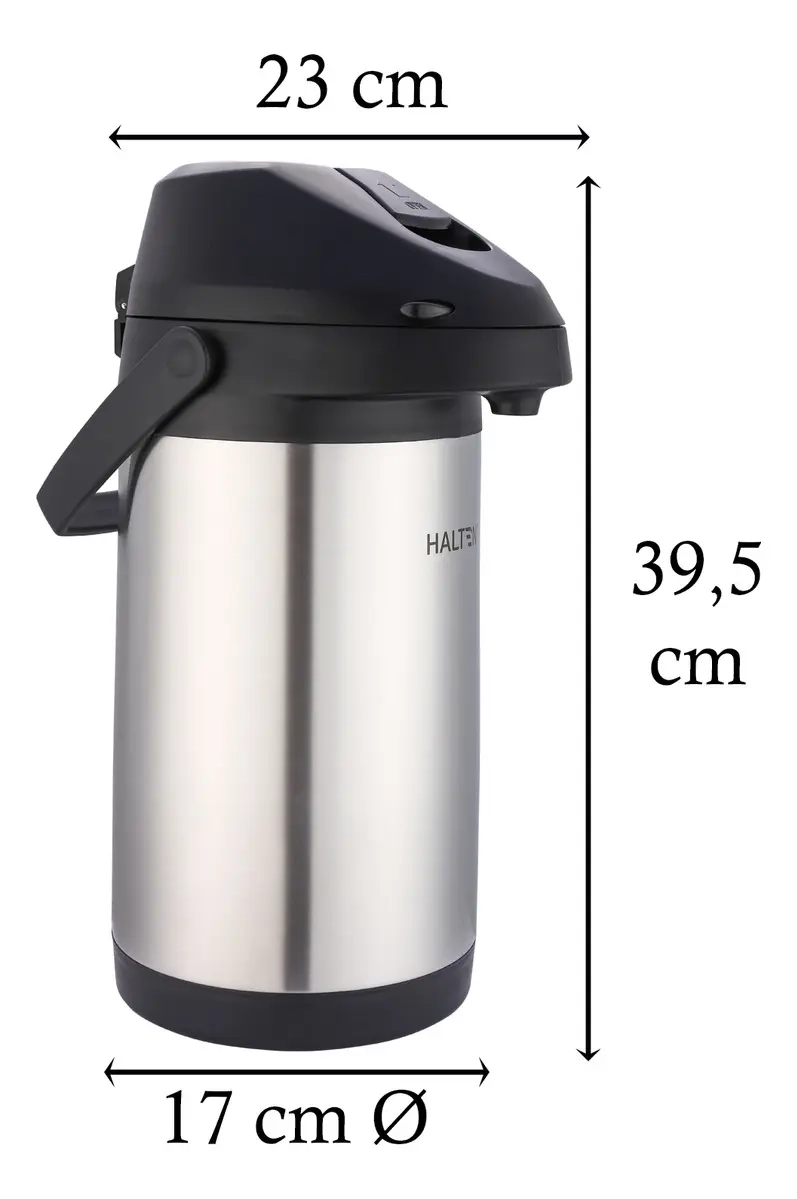 TERMO ACERO INOXIDABLE PLATEADO HALTEN SIFON 4L - 10