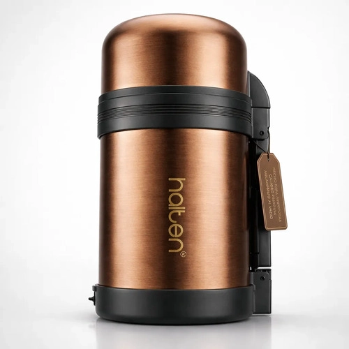 TERMO MULTIPROPOSITO COMIDA 750 ML HALTEN COBRE METALIZADO - 2