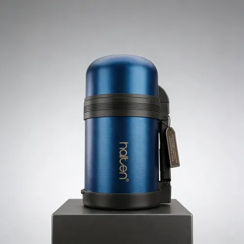 TERMO MULTIPROPOSITO COMIDA 750 ML HALTEN AZUL METALIZADO - 3