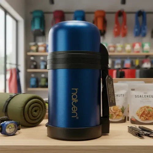 TERMO MULTIPROPOSITO COMIDA 750 ML HALTEN AZUL METALIZADO - 4