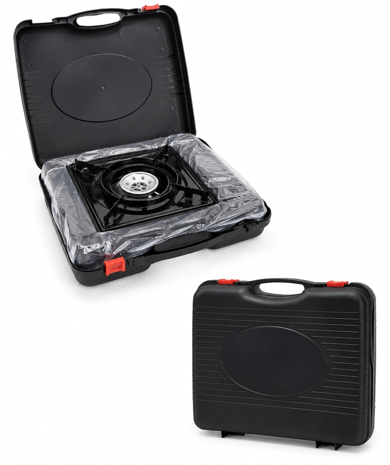 COCINA PORTATIL A GAS DE CARTUCHO 1 QUEMADOR CON MALETIN PARA CAMPING - 3