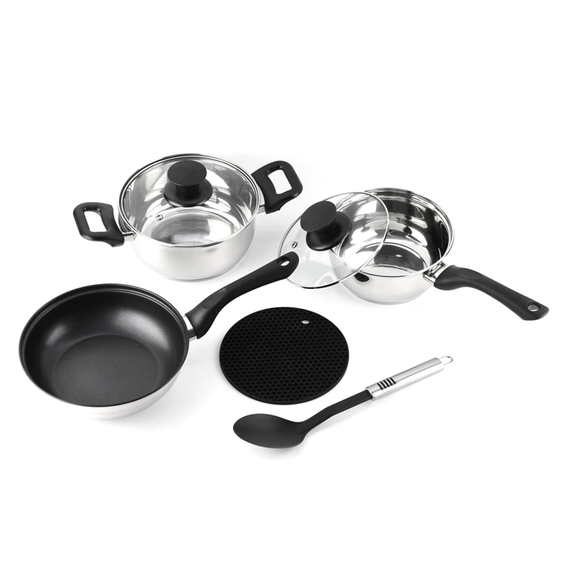 BATERIA DE COCINA CON ACCESORIOS 7 PIEZAS MODELO BALI MARCA MARMICOC COLOR CROMO - 10