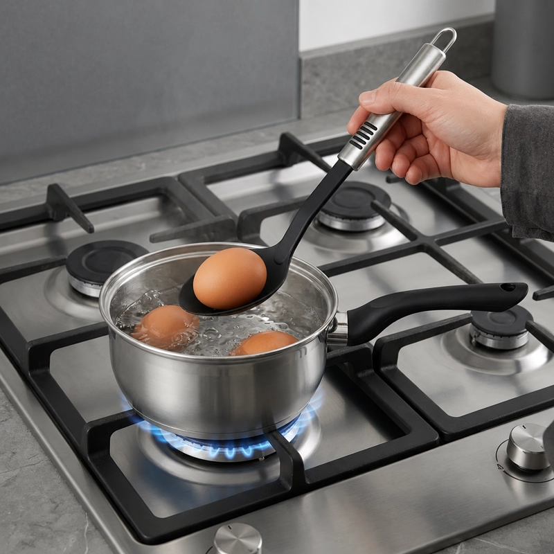BATERIA DE COCINA CON ACCESORIOS 7 PIEZAS MODELO BALI MARCA MARMICOC COLOR CROMO - 4