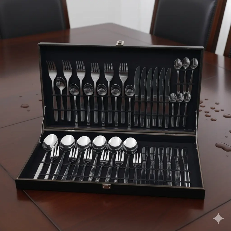 SET CUCHILLERIA 42 PIEZAS CAJA MAD. BARCELONA 1.8 MM - 1