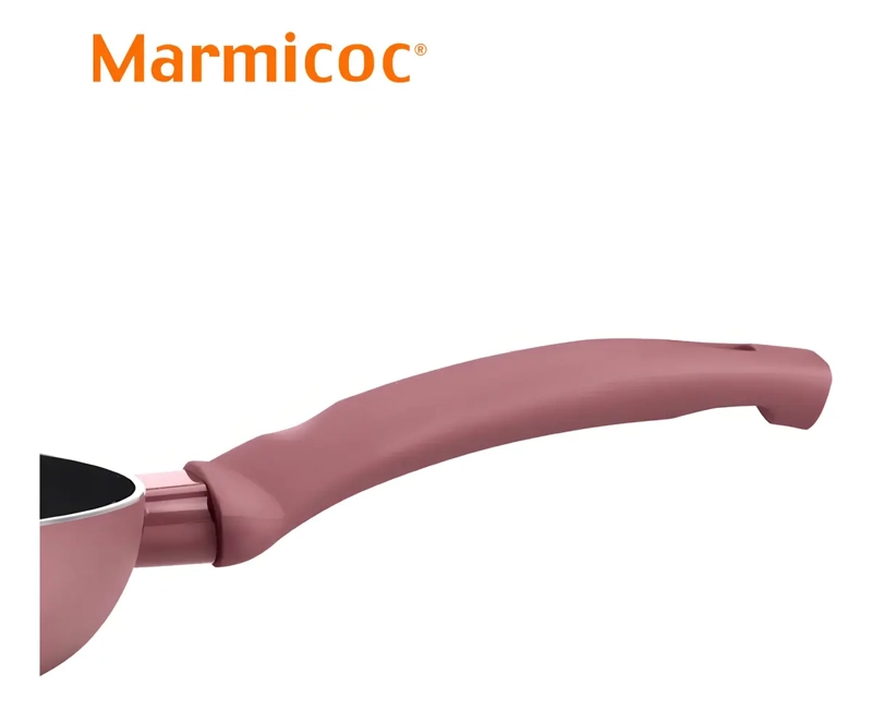 SET 3 SARTENES ANTIADHERENTES MARMICOC SPRING ALUMINIO 18-24 CM GRANATE - 5