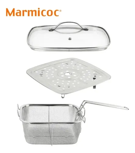 SARTE N OLLA MULTIUSOS 24 CM 4 L MARMICOC CHAMPAGNE - 4