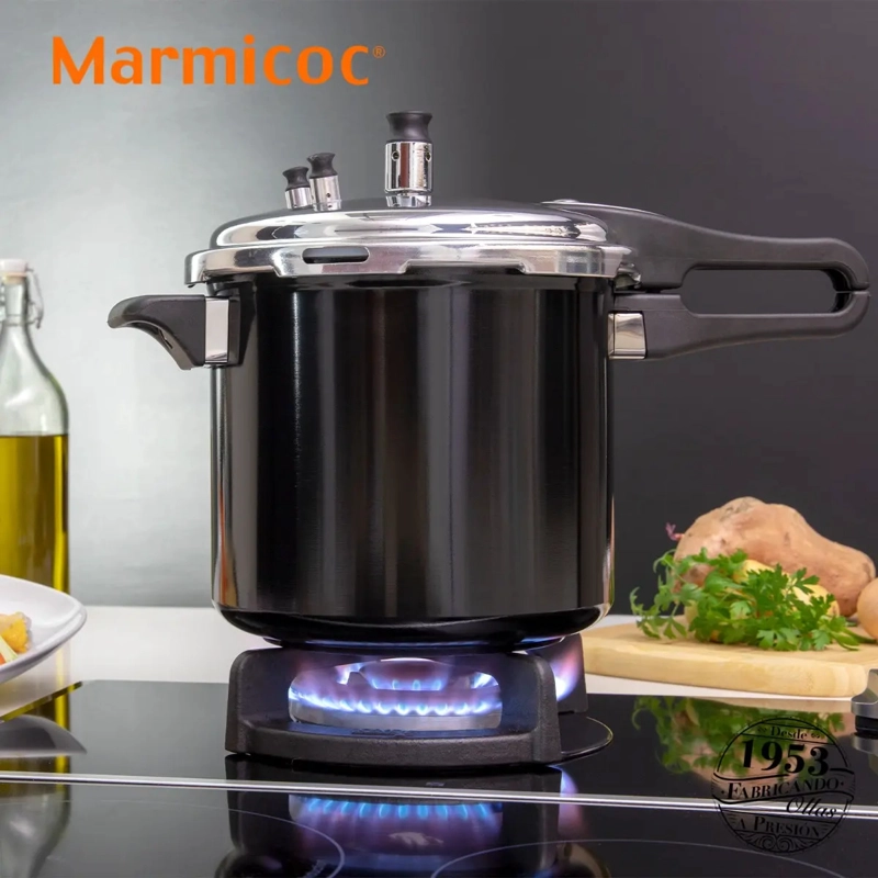 OLLA A PRESION 6 L MARMICOC FAST NEGRO ALUMINIO - 3