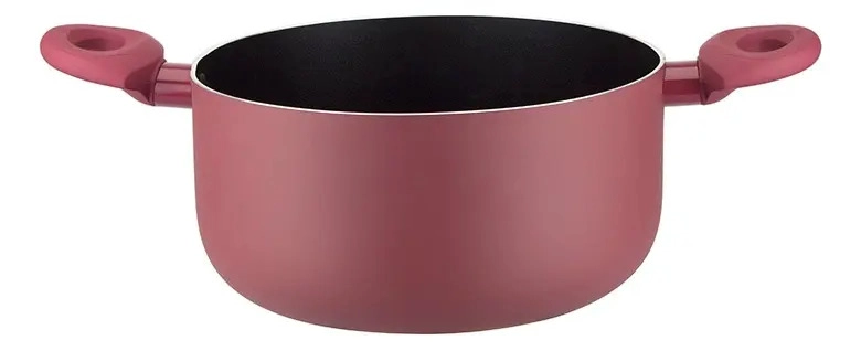 OLLA DOBLE FONDO ANTIADHERENTE MARMICOC SPRING GRANATE 20 CM - 4