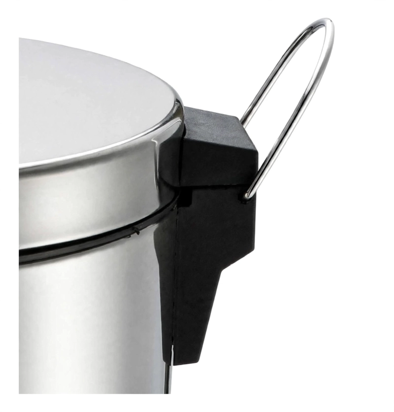BASURERO PEDAL ACERO INOXIDABLE 20 LITROS TAUMM CROMO - 6