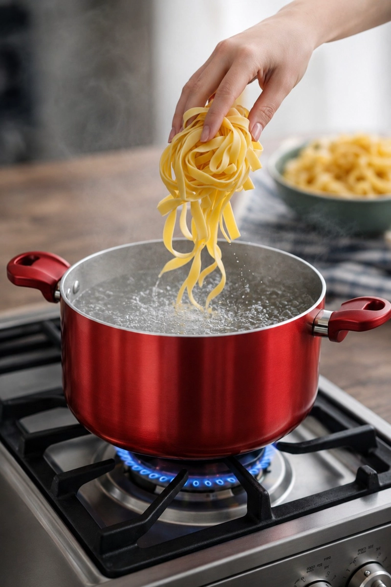 OLLA CACEROLA ANTIADHERENTE DE ALUMINIO 24 CM 5,4 LTS CON TAPA MODELO ROSSO MARCA VITTA - 6