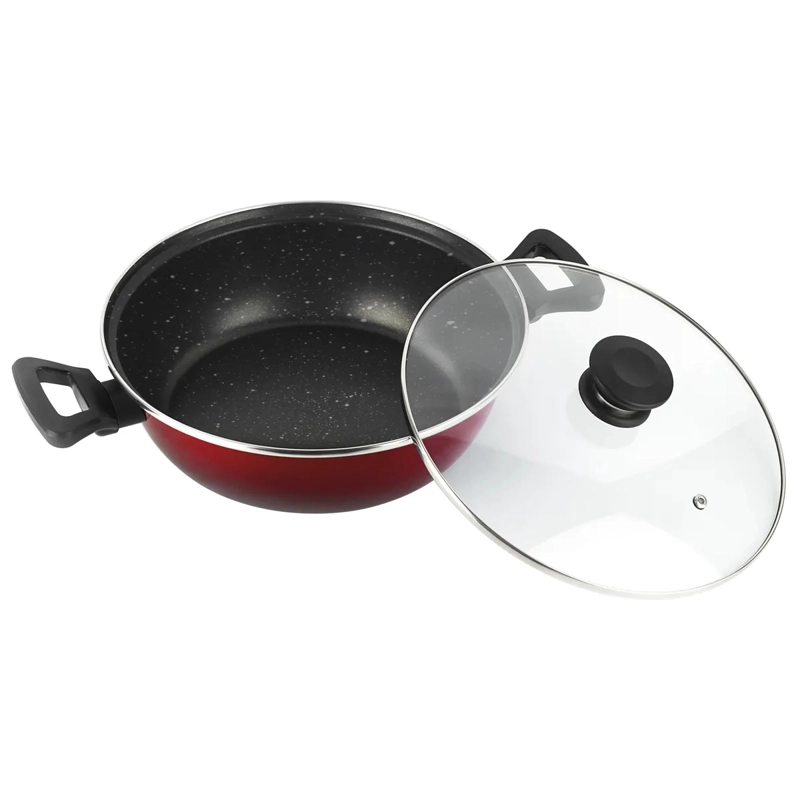 OLLA ARROCERA ANTIHADERENTE 26 CM 4,5 LITROS MODELO CORAL DUE MARCA MAGEFESA COLOR ROJO - 8