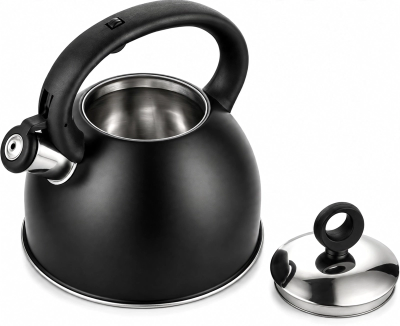 TETERA 2,5 LITROS ACERO INOX MODELO DARK MARCA VITTA COLOR NEGRO - 3