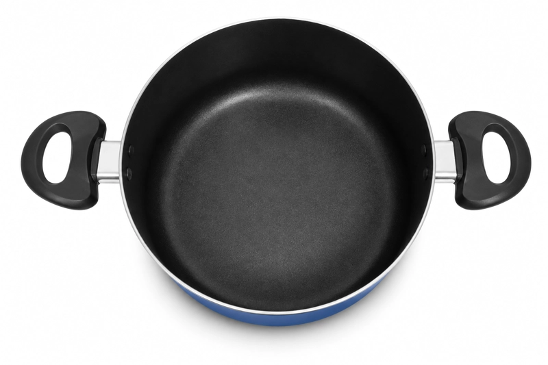 OLLA CACEROLA ANTIADHERENTE 24 CM 5 LITROS MODELO ROYAL BLUE MARCA VITTA - 7