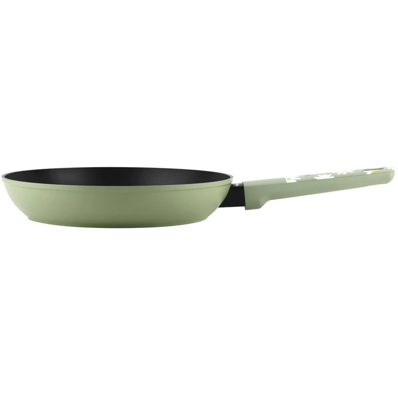 SARTEN ANTIADHERENTE 24 CM ALUMINIO FORJADO MODELO FLOWERS MARMA MARMICOC COLOR VERDE - 4