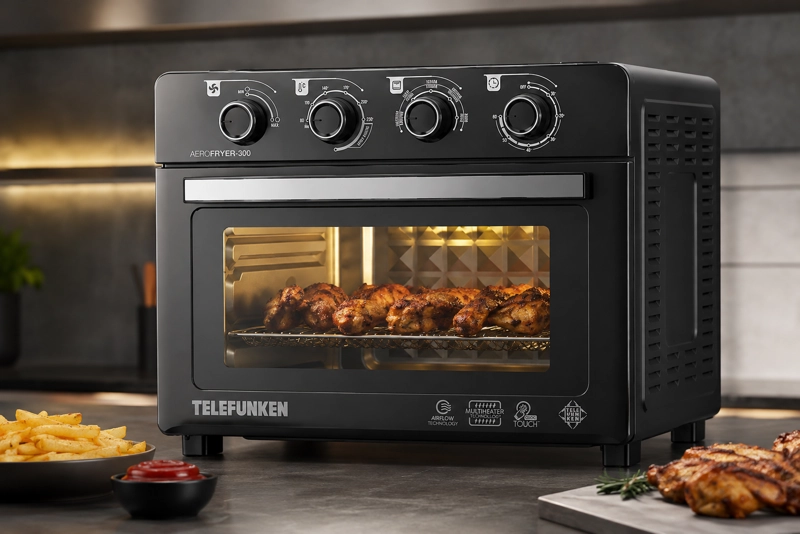 HORNO FREIDORA DE AIRE TELEFUNKEN AEROFRYER 300 30L 2100W - 1