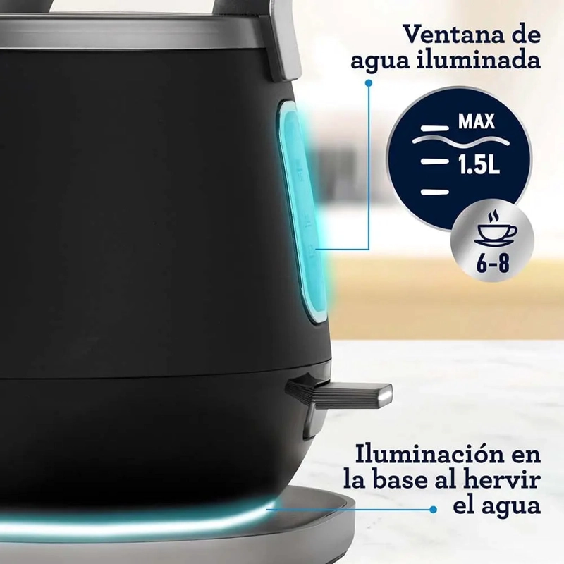 TETERA HERVIDOR ELE CTRICO OSTER 1.5 LITROS 1850W NEGRO - 4
