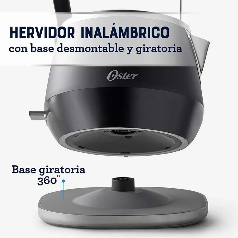 TETERA HERVIDOR ELE CTRICO OSTER 1.5 LITROS 1850W NEGRO - 5