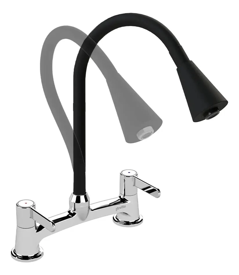 COMBINACION LLAVE GRIFO PARA LAVAPLATOS FERRARA STRETTO - 3
