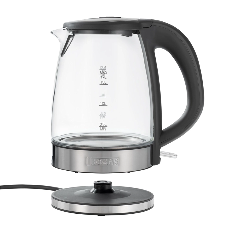 HERVIDOR ELE CTRICO DE VIDRIO THOMAS TH-4725V 1,7 LITROS 2200W TETERA JARRO NEGRO - 8