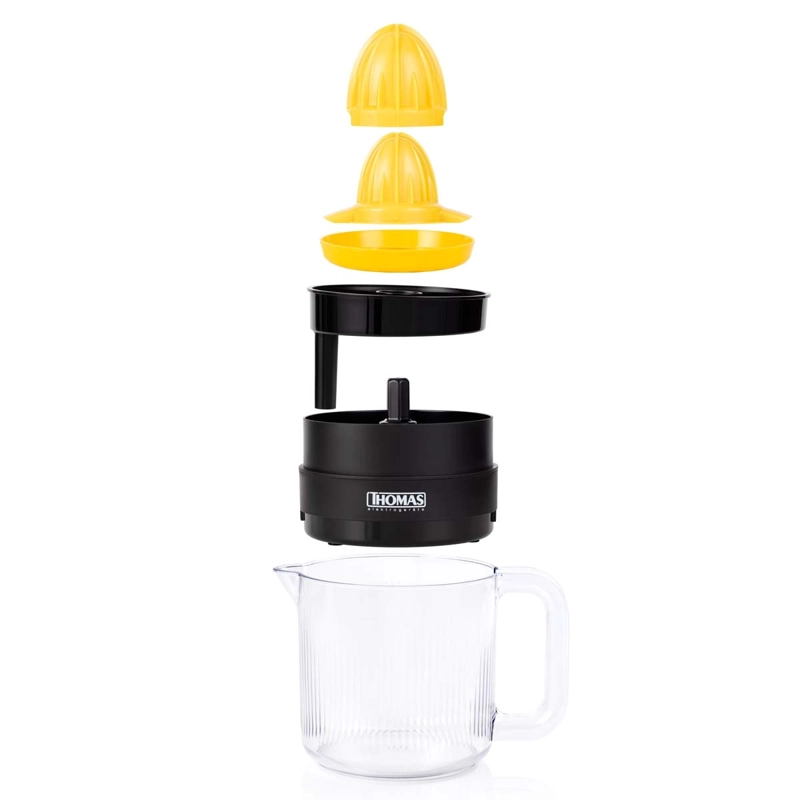 EXPRIMIDOR ELE CTRICO THOMAS TH-1211 2 EN 1 1,4 LITROS 30W CITRICOS DOBLE CONO NEGRO - 6