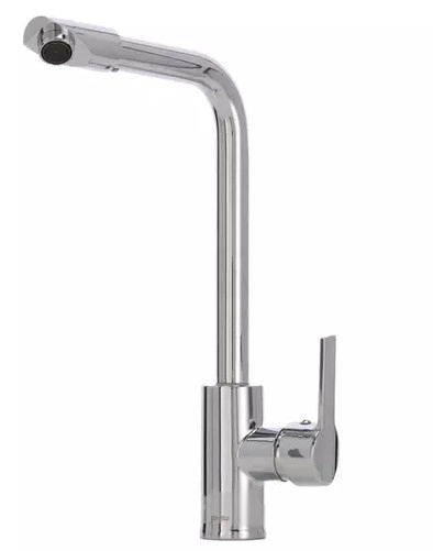 MONOMANDO LLAVE GRIFO LAVAPLATOS CUELLO ALTO MODELO MAIORI MARCA STRETTO CROMO CABEZAL GIRATORIO - 2