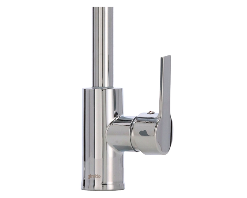 MONOMANDO LLAVE GRIFO LAVAPLATOS CUELLO ALTO MODELO MAIORI MARCA STRETTO CROMO CABEZAL GIRATORIO - 3