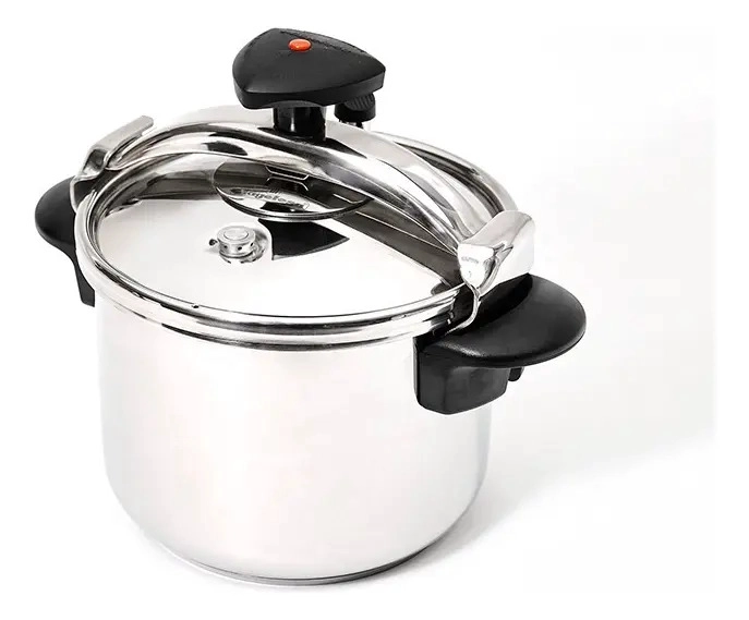 OLLA A PRESION 8 LITROS ACERO INOXIDABLE MODELO STAR MARCA MAGEFESA - 3