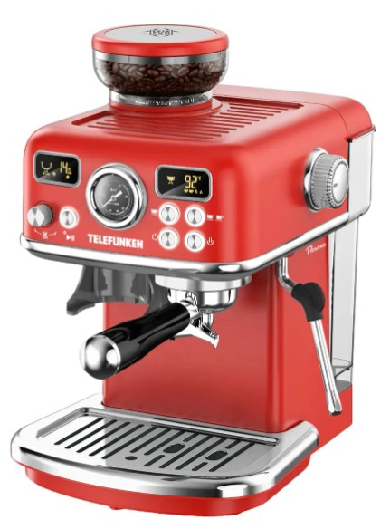 CAFETERA ESPRESSO CON MOLINILLO 21 BARES CON KIT BARISTA MODELO PARMA MARCA TELEFUNKEN - 3