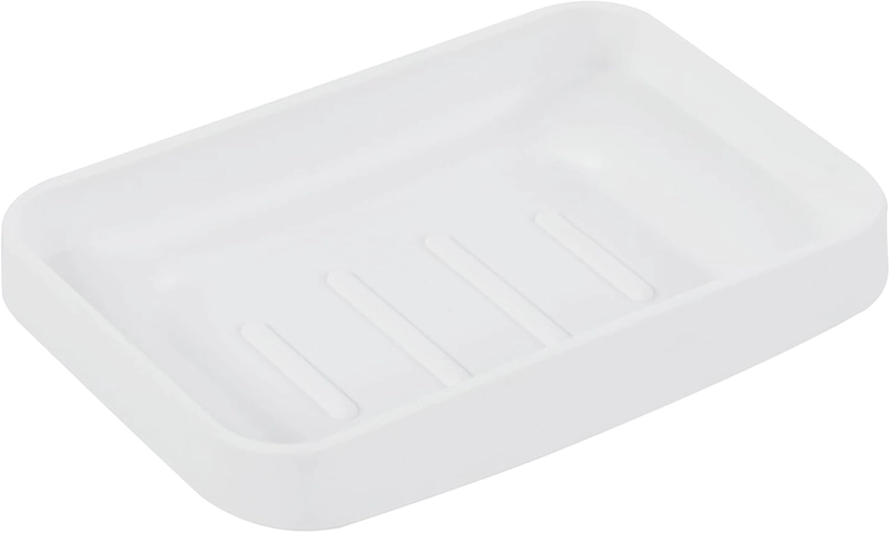 SET DE BAÑO COMPLETO 6 PIEZAS DE ABS CON BASURERO DISPENSADOR Y ESCOBILLA COLOR BLANCO - 6