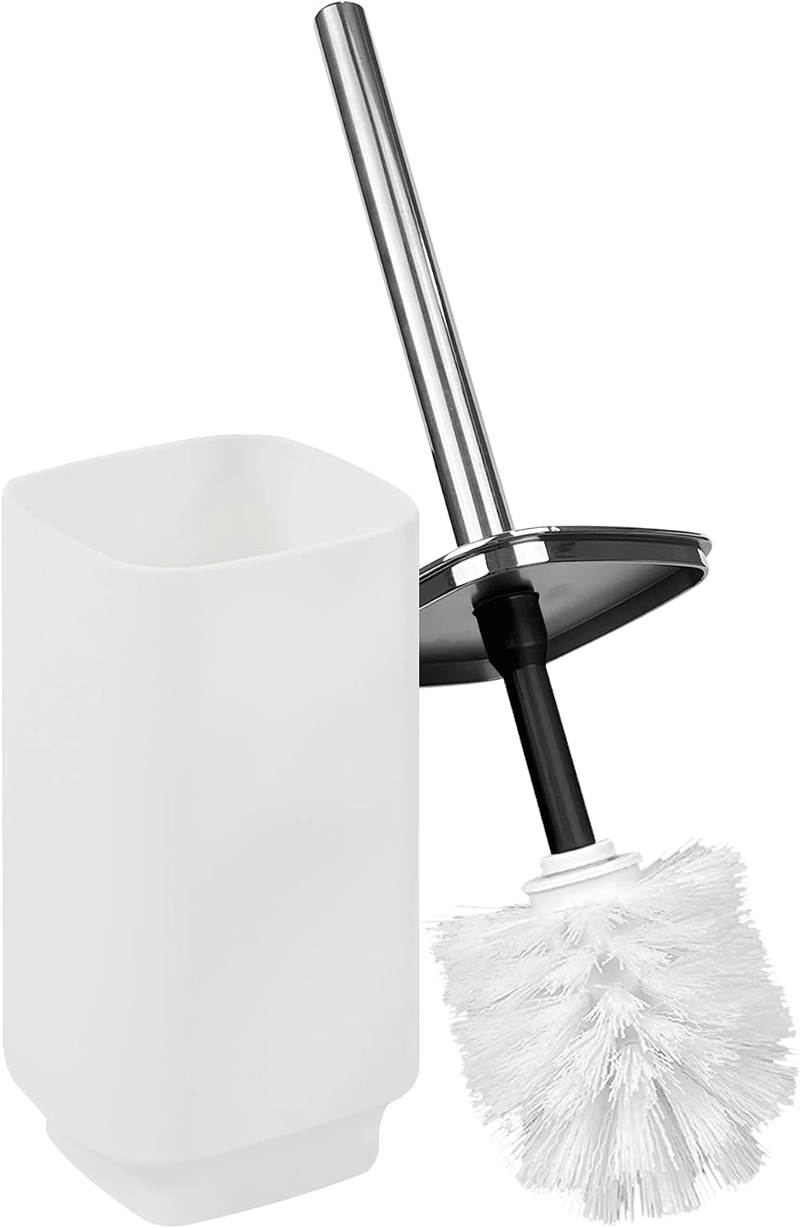 SET DE BAÑO COMPLETO 6 PIEZAS DE ABS CON BASURERO DISPENSADOR Y ESCOBILLA COLOR BLANCO - 8
