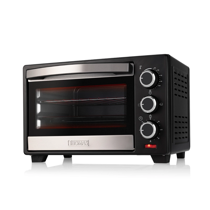 HORNO ELECTRICO DE MESA THOMAS 16 LITROS 1500W CON GRILL Y TIMER 60 MINUTOS NEGRO - 2