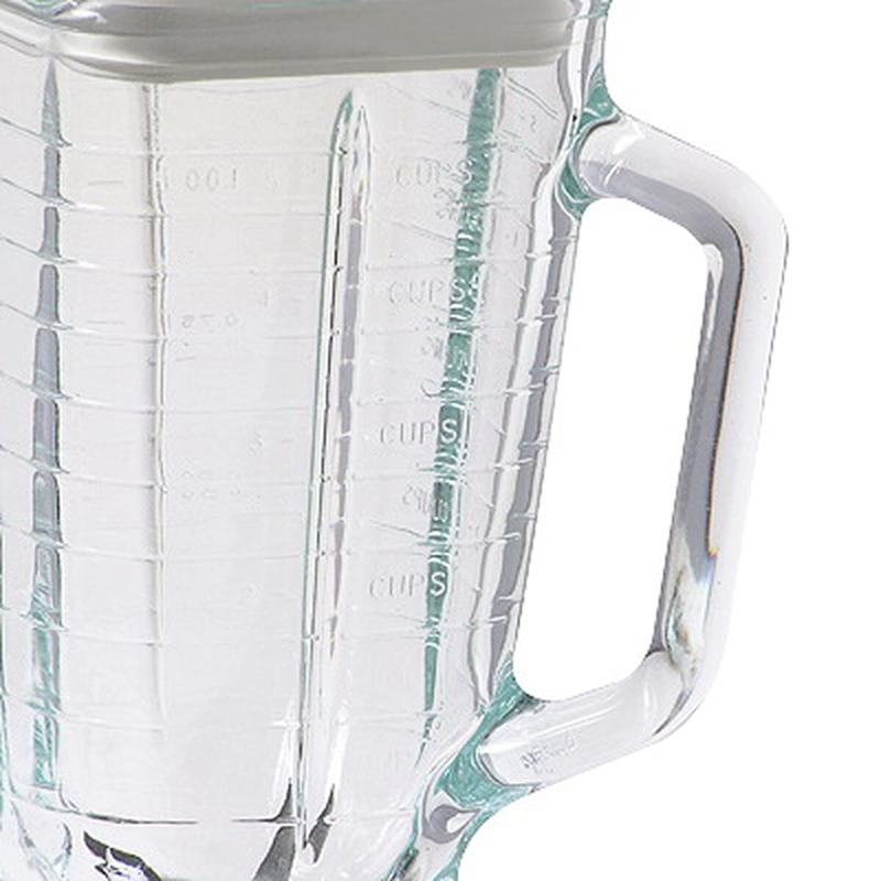 LICUADORA JUGUERA OSTER CLASICA 10 VELOCIDADES 300W JARRA VIDRIO 1,25 L PICA HIELO BLANCA - 9