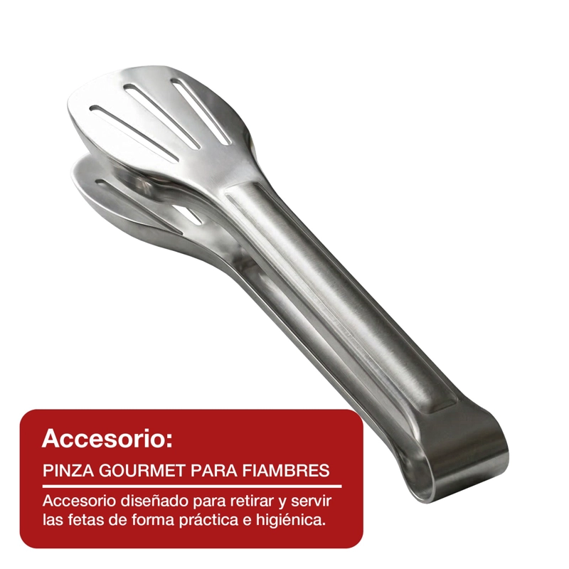 CORTADORA DE FIAMBRE ELECTRICA TELEFUNKEN 200W CUCHILLA 19 CM ACERO INOXIDABLE REBANADORA GRIS - 10