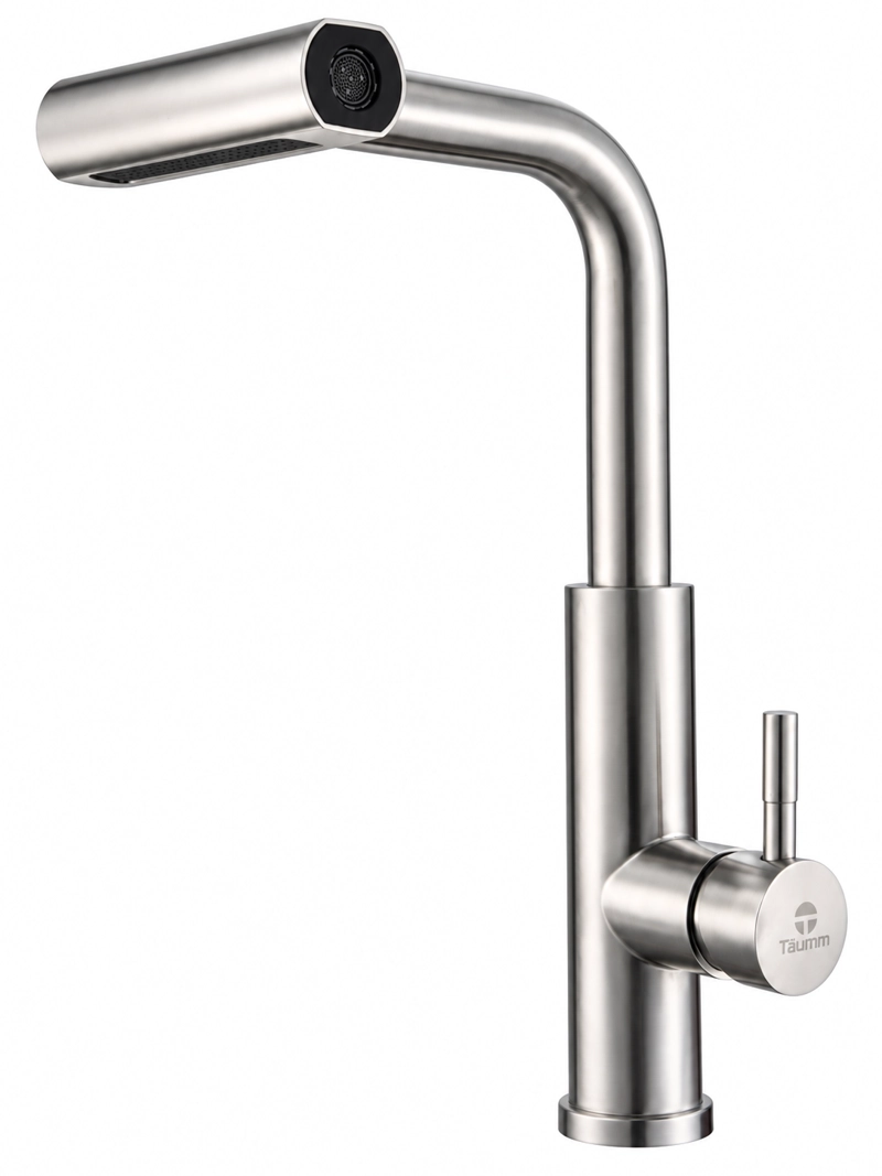 MONOMANDO LAVAPLATOS EXTRAIBLE TAUMM 4 CHORROS ACERO INOXIDABLE 304 GRIFO COCINA PLATEADO - 2