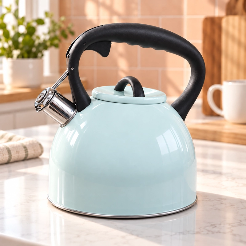 TETERA WENS SELENE 3 LITROS CON SILBATO ACERO INOXIDABLE APTA INDUCCION COLOR MENTA - 2