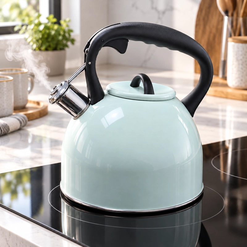 TETERA WENS SELENE 3 LITROS CON SILBATO ACERO INOXIDABLE APTA INDUCCION COLOR MENTA - 3