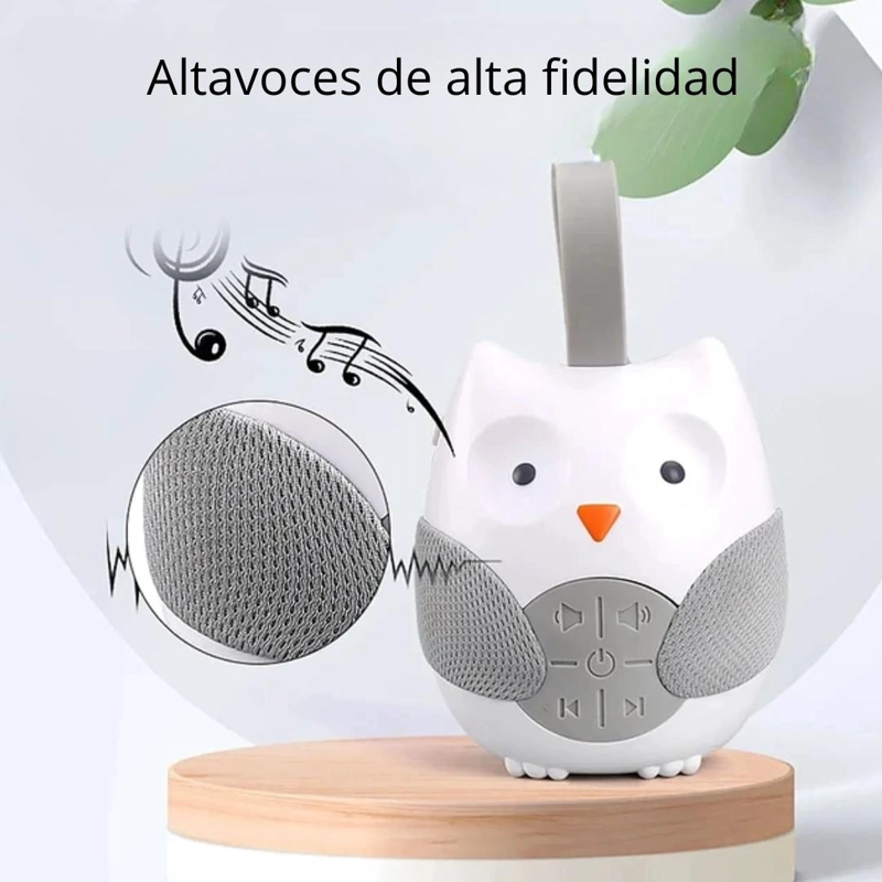 MÁQUINA RUIDO SPAZIO BAMBINI BEBÉ BÚHO BLANCO - 2