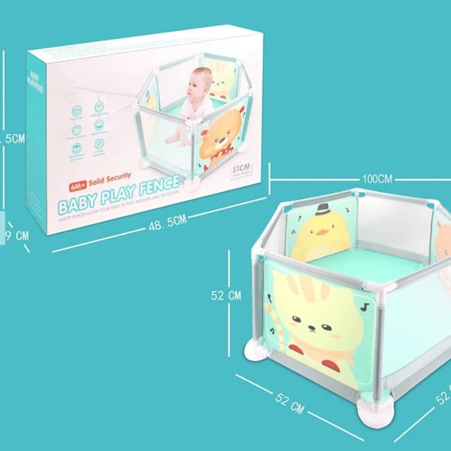 CORRAL SPAZIO BAMBINI TRANSPARENTE JUEGOS PARA BEBE - 3