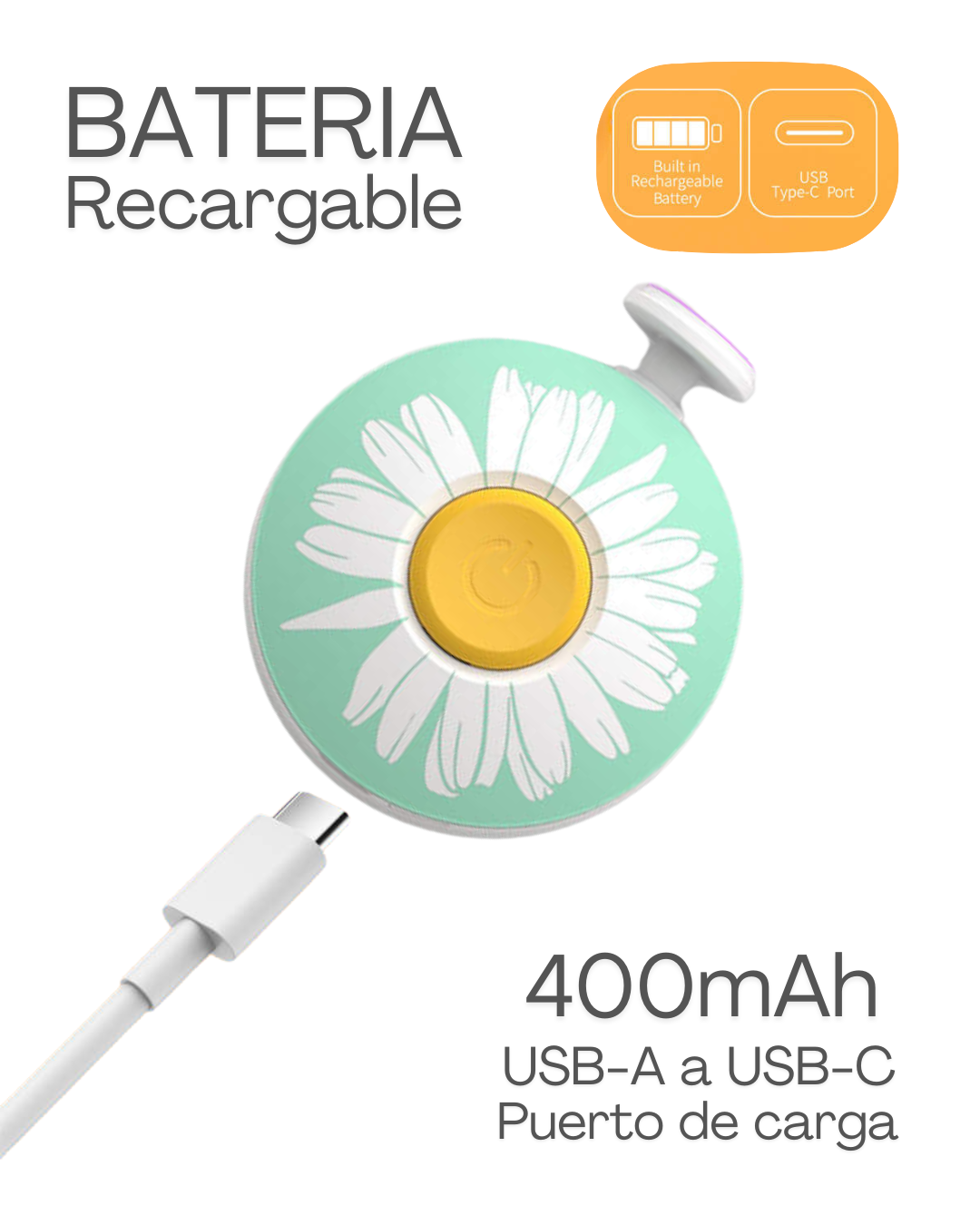LIMA UÑAS SPAZIO BAMBINI LIMA PARA BEBÉS RECARGABLE USB - 3