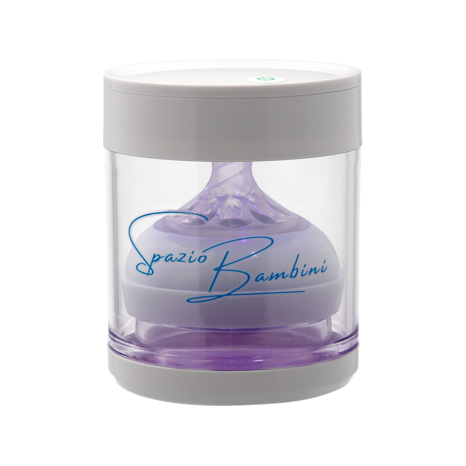 ESTERILIZADOR SPAZIO BAMBINI TRANSPARENTE DE MAMADERAS PORTÁTIL UV - 1