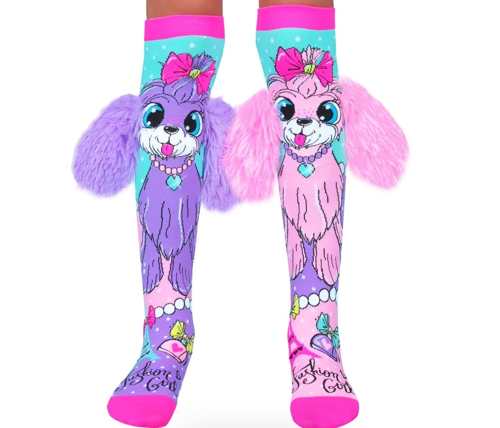 CALCETINES CON DISEÑO DE PERRITO MULTICOLOR - 1