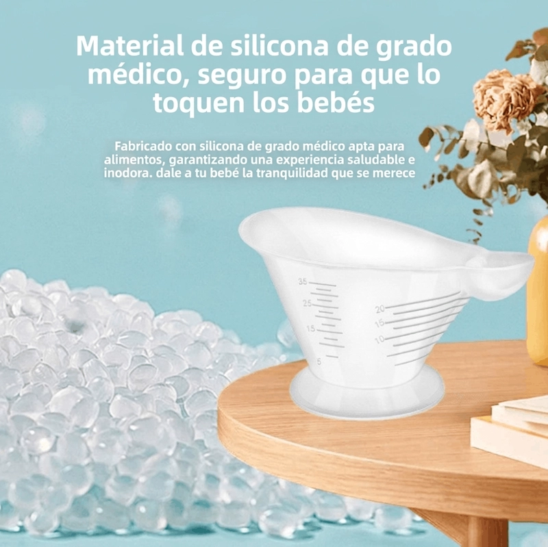 VASO ALIMENTACION BEBE  RECIE N NACIDO SILICONA ME DICA 35ML - 3