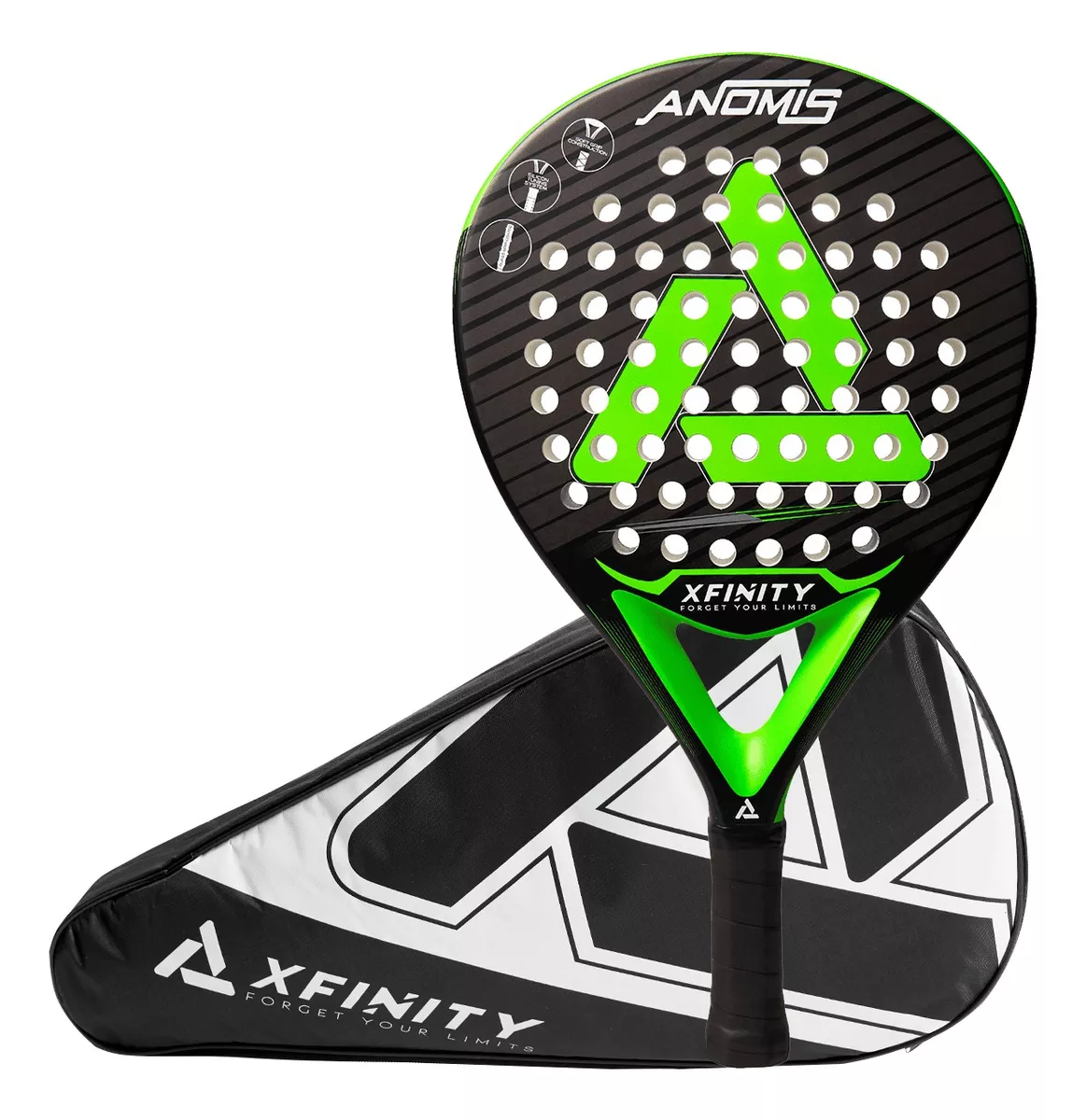 PALA PADEL XFINITY FIBRA DE VIDRIO ANOMIS (INCLUYE FUNDA) - 1