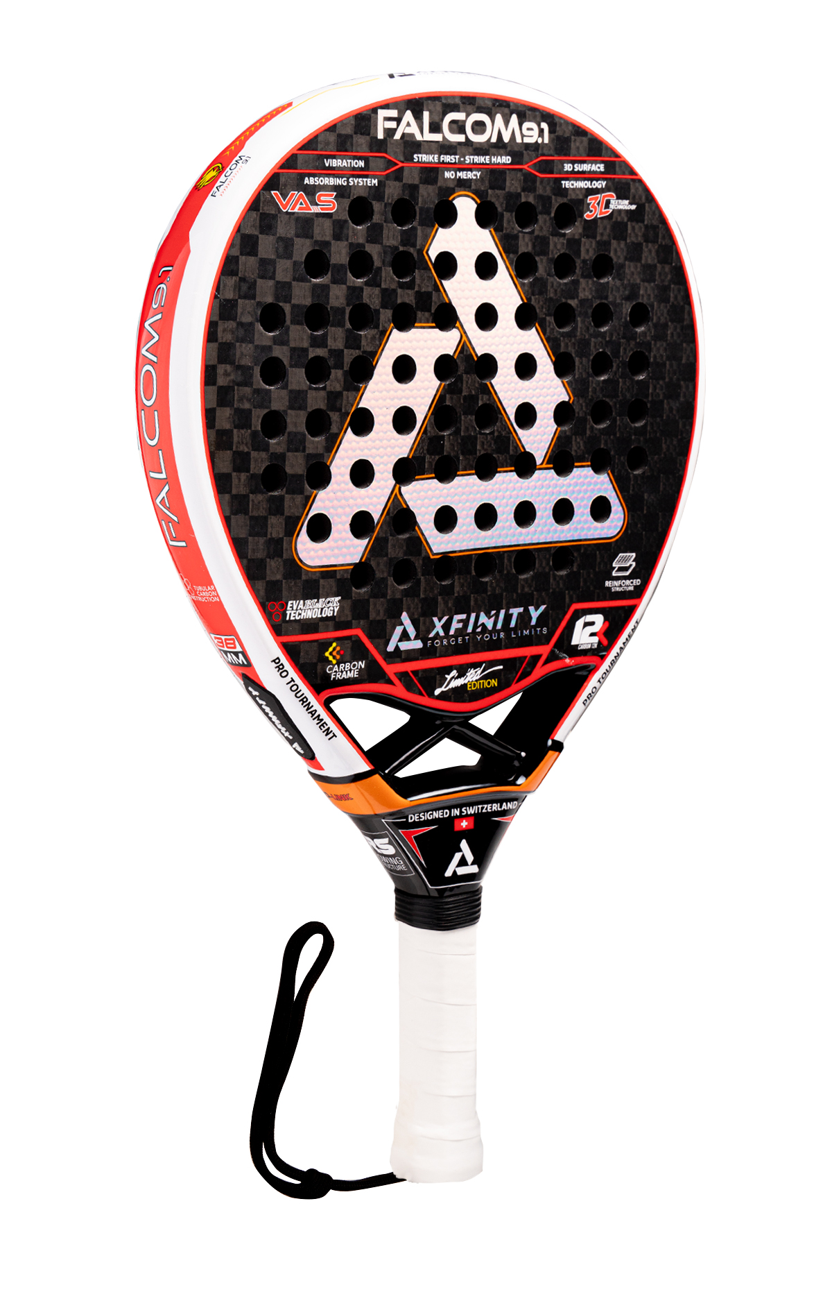 PALA PADEL FALCOM CARBONO 12K - XFINITY (INCLUYE FUNDA) - 6