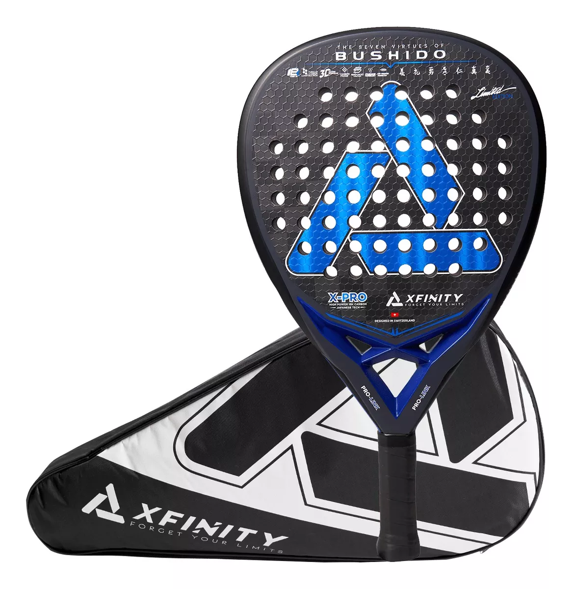 PALA PADEL BUSHIDO CARBONO 18K - XFINITY (INCLUYE FUNDA) - 1