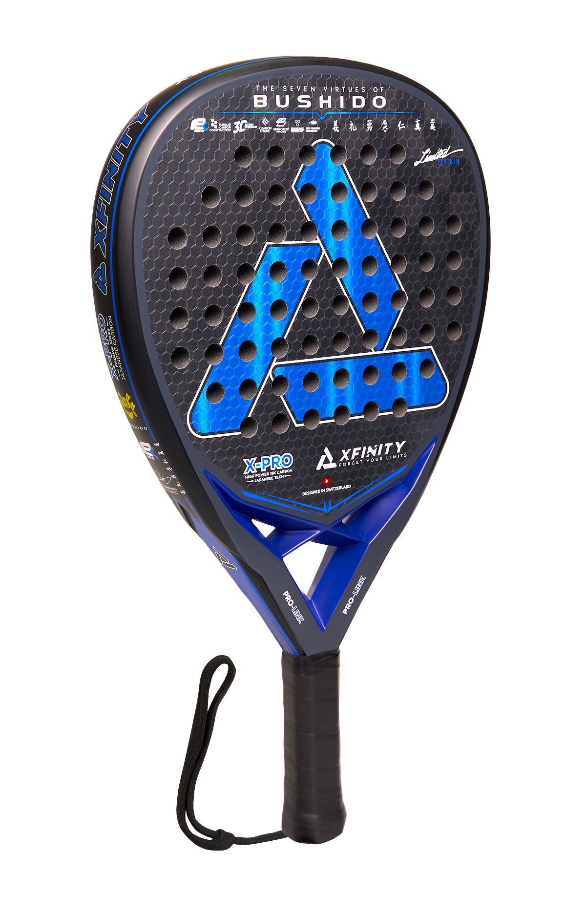 PALA PADEL BUSHIDO CARBONO 18K - XFINITY (INCLUYE FUNDA) - 2